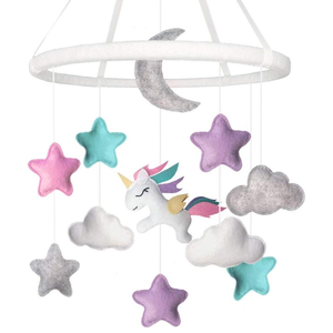 Baby Crib Mobile Newborn Hanger Decoration Polyester Baby Mobile Pendant Bed Hanging Ornament Felt Wind Chime Bed Bell Crib - Product Image 3
