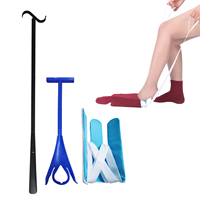 Gaixie Dressing Help : Kits d'aide à l'enfilage des chaussettes et chausse-pieds multifonction, portables et durables