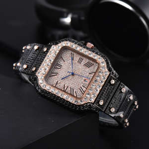 <span class=keywords><strong>2026</strong></span>年新作 カスタム クラシック メンズ クォーツ腕時計 ファッション フルダイヤモンド腕時計 アイスアウトウォッチ - Product Image 1