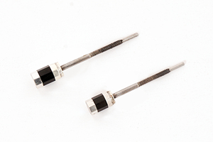Vis de bouton de queue de violon artisanal en acier inoxydable et fibre de carbone pour Arcos brésiliens, vis chromées - Product Image 4