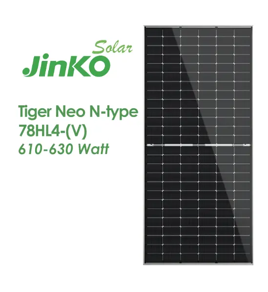 Jinko両面ソーラーパネルタイガーネオNタイプ78HL4-BDV605-625WデュアルガラスTOPCon新デザイン605W 615W 625W JINKO SOLAR