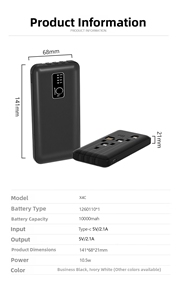 Power Bank X4C Personalizzabile con Logo, 65W Alta Capacità 20000mAh, Doppia USB Type-C, Ricarica Rapida <span class=keywords><strong>e</strong></span> Cavo Incluso - Product Image 6