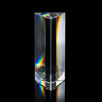 Prisme triangulaire en cristal K9 facetté haute clarté pour lustre d'hôtel de luxe et décoration d'éclairage intérieur