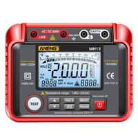 2500V Digital Insulation Resistance Tester 200GΩ Megohmmeter AC DC Voltage Meter with PI DAR Auto Discharge