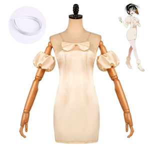 Vestido de Satén Xiuya sin Tirantes con Lazo, Disfraz para Actuaciones en Escenario para Mujeres Adultas - Product Image 1