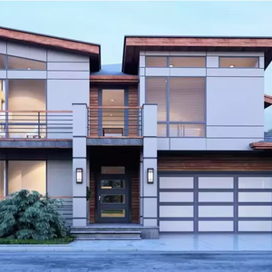 <span class=keywords><strong>Casa</strong></span> Prefabricada Residencial Moderna <span class=keywords><strong>de</strong></span> Lujo, Villa <span class=keywords><strong>con</strong></span> Estructura <span class=keywords><strong>de</strong></span> Acero Ligero, <span class=keywords><strong>con</strong></span> Balcón y <span class=keywords><strong>Garaje</strong></span> - Product Image 1