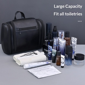 <span class=keywords><strong>Neceser</strong></span> de Viaje Grande de Cuero para <span class=keywords><strong>Hombre</strong></span>, Multifuncional, Impermeable, con Separación para Artículos Secos y Húmedos, Portátil, para Maquillaje - Product Image 4