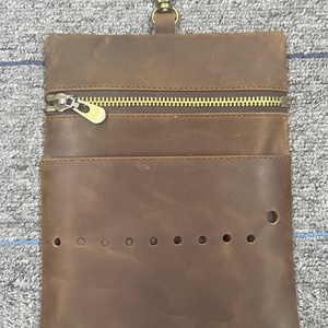 Pochette de rangement pour balles de golf Boshiho en cuir véritable, sport, luxe, imperméable, design durable, organiseur d'accessoires de golf, sac pratique - Product Image 2