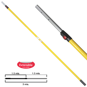 Manico Samurai Estensibile in Alluminio 1,5+1,5 Metri - Product Image 1