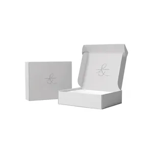 Custom Logo Printed Plain Corrugated Shipping Boxes Cardboard Skincare Mailer Clothing Packing Box For Dress