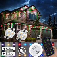 Luz LED RGB para Aleros, Exterior, Impermeable IP68, Chip UCS2904, Control por Aplicación, para Iluminación Decorativa Interior/Exterior
