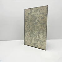 Plaques de miroir antique de l'usine de Foshan, dalles de miroir vieilli vintage pour la décoration de hall de magasin de verre et l'ornement de meubles anciens