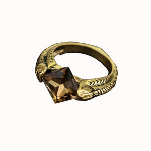 Bague de fiançailles vintage en cristal taille ovale, Horcrux de Lord Voldemort, Pierre de la Résurrection, Gantelet de Marvolo, Reliques de la Mort - Product Image 6