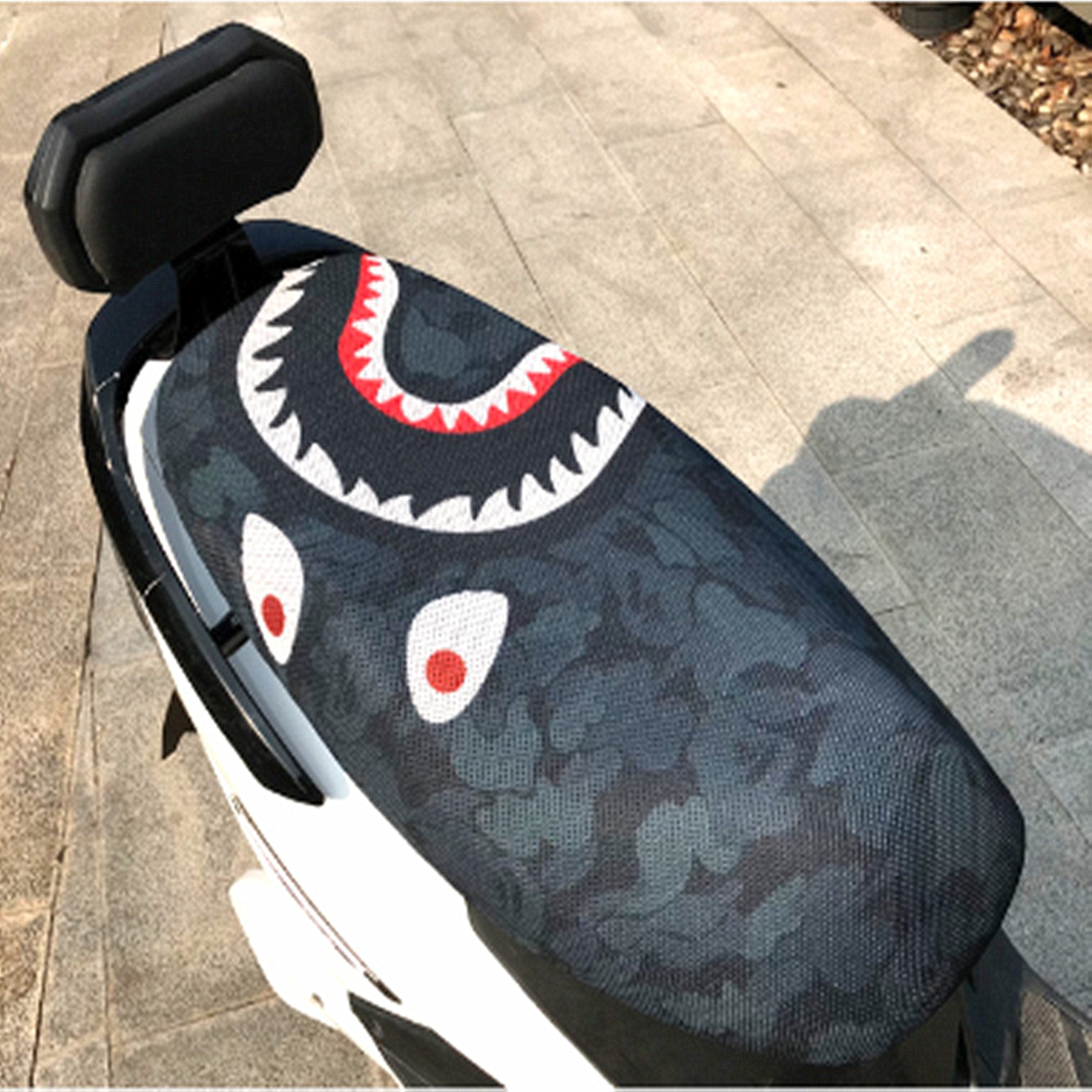 Пользовательская печать 3d крутая сетка мотоциклетные сиденья чехлы дизайн