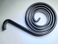Ressort de torsion en spirale universel en acier plat 65Mn de haute qualité, réglable en angle, de qualité industrielle, 20 lb, avec crochets à droite