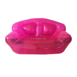 Gonfiabile Trasparente Rosa Doppio Persona Divano Blow UP Sedie Portatile di Campeggio del Divani Gonfiabile Patio Mobili OEM su misura