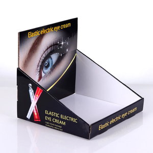 Boîte de présentation en carton recyclable portable pour l'utilisation de supermarché de magasin pour la rotation de crème pour les yeux électrique de faux cils de cosmétiques - Product Image 2