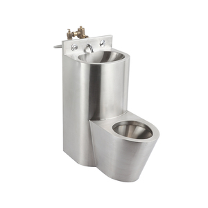 WC monobloc moderne en acier inoxydable à double chasse, personnalisé en gros par Top Factory, avec WC S-9111P(L/R/C) - Product Image 5