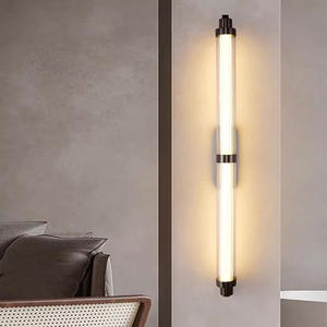 Nordique moderne longue bande verre applique murale postmoderne salon fond décor hôtel Villa <span class=keywords><strong>couloir</strong></span> minimaliste applique murale - Product Image 3