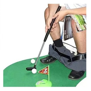 Vendita calda <span class=keywords><strong>Set</strong></span> di giochi di Golf per bagno pratica al coperto Mini Golf giocattolo novità regali da toilette <span class=keywords><strong>Set</strong></span> di giocattoli da Golf - Product Image 1