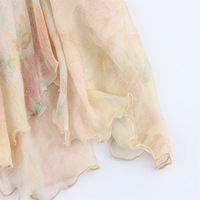 J12 Boutique Vêtements pour femmes, tenue de rue estivale, vêtements vintage, jupe longue maxi imprimée multicouche pour femmes