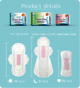 <span class=keywords><strong>Toallas</strong></span> sanitarias femeninas con alas ultrafinas, <span class=keywords><strong>toallas</strong></span> sanitarias suaves de algodón anión para mujer - Product Image 3