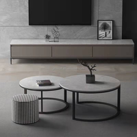 Salon nordique canapé balcon table basse design moyen ancienne petite table ronde table basse