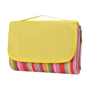 Custom Design Rainbow Stripe Waterproof Camping <b>Picnic</b> Picknick <b>Blanket</b> Portable Beach Mat for Family Outdoor Activities - Product Image 1