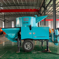 Pompe à béton portable puissante pour le mélange et le transport du béton, pour la construction résidentielle et commerciale