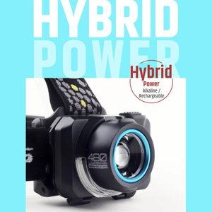 Linterna Frontal LED de 600LM, Linterna Frontal Híbrida con Zoom Rápido, IP65, con Luz Roja para Camping y Senderismo - Product Image 2