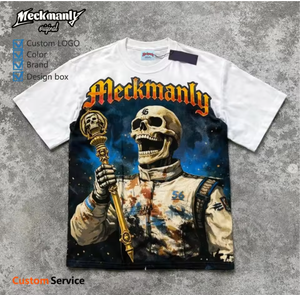 Custom High T-Shirts Water Style Men's Oversized Summer Washed <b>Tee</b> Short Sleeve Streetwear Casual <b>Tee</b> - Product Image 4
