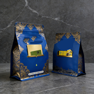 Sachet à <span class=keywords><strong>café</strong></span> à fond plat avec fermeture éclair, 8 côtés, personnalisable avec logo, 250g, 340g, 500g, avec valve et fente pour <span class=keywords><strong>carte</strong></span> - Product Image 6