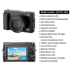 Sonida 3 "xoay màn hình hình ảnh Hình ảnh máy ảnh video và âm thanh vlog 4k siêu HD nhiếp ảnh chuyên nghiệp DSLR máy ảnh kỹ thuật số - Product Image 6