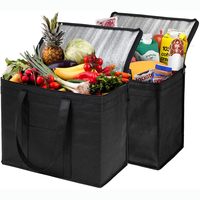 Bolsa Térmica Dobrável Isolada, Sacola de Compras, Serviço Pesado, Entrega de Comida, Isolada, Personalizada