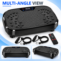 Plateforme vibrante verticale avec 200 niveaux de résistance, plateforme de fitness ABS, télécommande, machine d'exercice vibrante pour l'entraînement à domicile