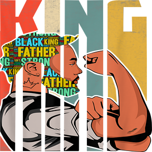Trasferimento DTF Black Father Leader King, Termo-trasferimento a caldo per il Mese della <span class=keywords><strong>Storia</strong></span> Nera - Product Image 2