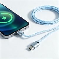 Kabel Pengisian Cepat USB C ke C 60W, Kabel Sinkronisasi Data Berlapis, Konektor Paduan Seng untuk Ponsel, Tablet, MacBook