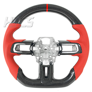 Accesorios Interiores de Coche: Volante de Fibra de Carbono para Ford Mustang GT <span class=keywords><strong>GT350</strong></span> GT500 <span class=keywords><strong>Shelby</strong></span> 2015 a 2023 2.3T EcoBoost - Product Image 2