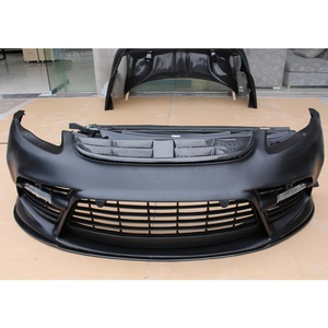 2009-2015 Car Upgrade Mansory Wet Carbon Fiber Front Rear Bumper <b>Engine</b> <b>Hood</b> Side Skirt Bolt-On New Fit for Panamera - Product Image 2