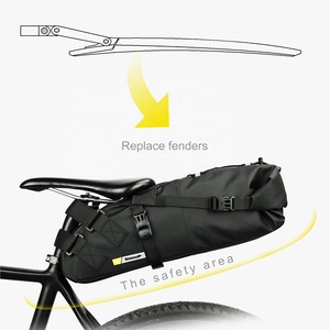 Rhinowalk 13L sillín de bicicleta embalaje impermeable viaje sillín <span class=keywords><strong>bolsa</strong></span> ciclismo bicicleta <span class=keywords><strong>Bikepacking</strong></span> para bicicleta de montaña carretera - Product Image 3