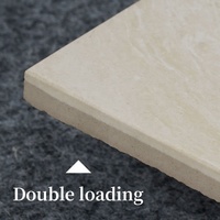 Gres porcelanato à double charge 60x60cm, sol beige résistant à l'usure pour centre commercial et zones à fort trafic