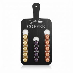 Support mural en bois pour dosettes de café 40 cm x 20 cm pour la maison et la cuisine - Product Image 2