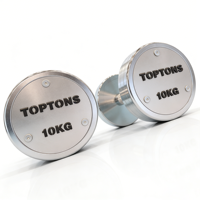 TOPTONS Ensemble d'haltères fixes en acier galvanisé pour équipement de fitness en gros pour salle de sport