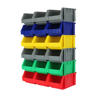 Boîte de rangement pour outils et matériel, boîte de rangement pour outils et matériel, bac de rangement empilable et suspendu en plastique
