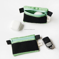 Petites pochettes en coton écologiques personnalisées, pochettes à fermeture éclair pour rouges à lèvres, pochettes pour crème solaire, sacs en toile unie pour pièces de monnaie