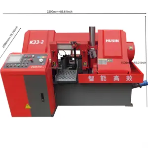 Horizontal Automatic and efficient NC Band Saw Cutting Metal Band Saw Machine K33-2