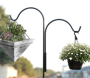 Crochets de berger chinois suspendus, piquets de plantes de berger, supports de plantes de berger, produit moderne et populaire, ornements Double noir - Product Image 6