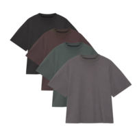 T-shirt Oversize da Uomo in Cotone Stampato di Alta Qualità, Stile Vintage con Spalle Cadenti, Lusso, Grammatura Pesante, Personalizzabile, Taglio Boxy Cropped