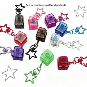 Porte-clés mécanique transparent en gros, jouet sensoriel anti-stress à pression pour mini-breloque cadeau - Product Image 3
