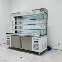 Vitrine Réfrigérée Commerciale Malatang Anti-Buée en Verre Transparent pour Stockage de Matières Premières de Hot Pot